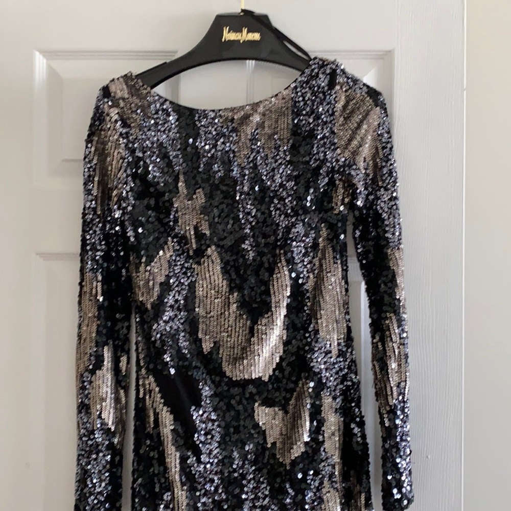 Aidan Mattox dress with Neiman Marcus hanger.